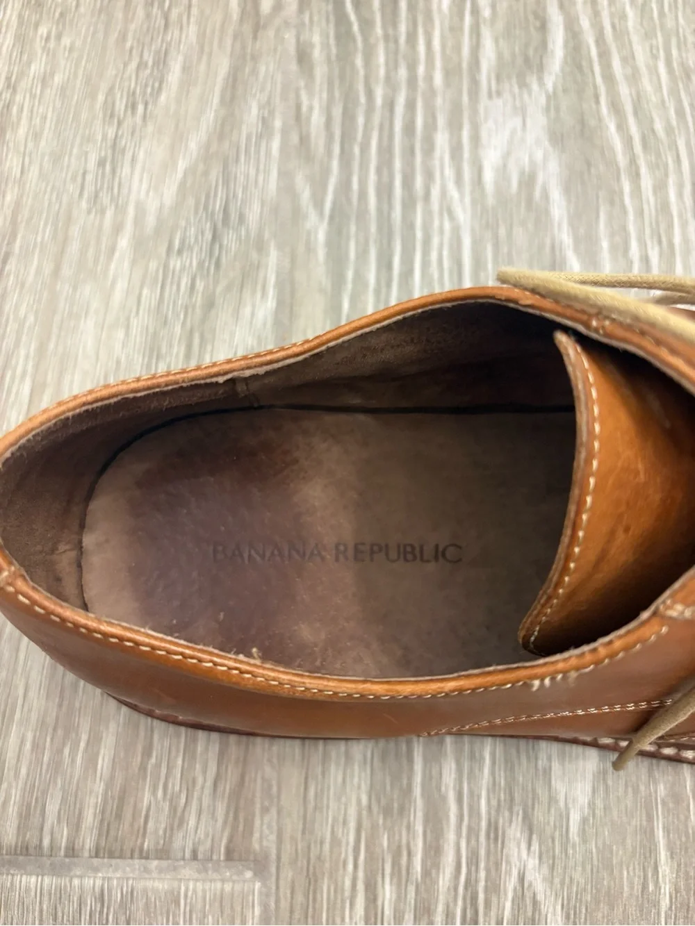 Banana Republic Men's Tan Leather Dress Shoes